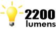 2200 lumens