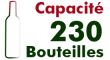 Capacité 230 bouteilles