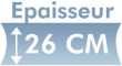 Epaisseur 26 cm