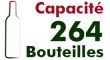 Capacité 264 bouteilles