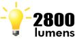 2800 lumens
