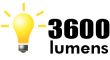 3600 Lumens