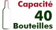 Capacité 40 bouteilles