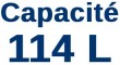 Capacité 114 litres