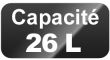 Capacité 26 L
