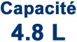 Capacité 4,8 Litres