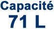 Capacité 71l