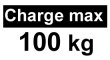 Charge max 100 kg