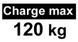 Charge max 120kg