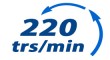 220 tr/min